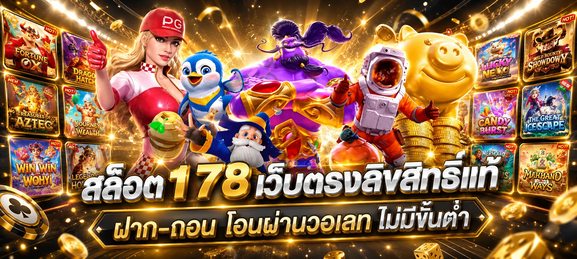 หน้ารวมค่ายสล็อตเว็บตรง PG Pragmatic Jili บน SPINPRO